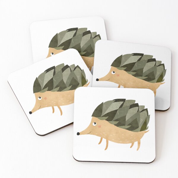 Item preview, Cute hedgehog with needle-leaves, forest cute animal designed and sold by anastasiia-khy.