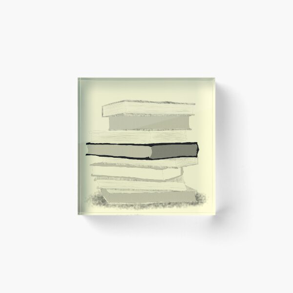 Item preview, Scholar's Bookstack Black And White designed and sold by CopperButtercup.