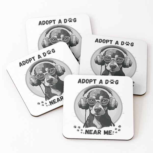 Item preview, Adopt a Dog Near Me designed and sold by CoolHippoQuotes.