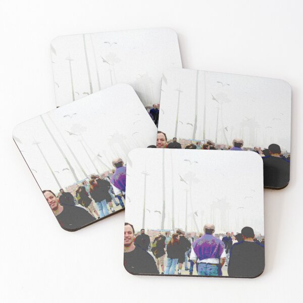 Item preview, VENICE BEACH, BIRDS AND CROWDS designed and sold by ArtbyRolleen.