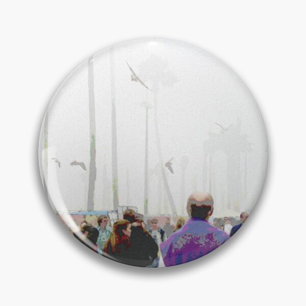 Item preview, VENICE BEACH, BIRDS AND CROWDS designed and sold by ArtbyRolleen.