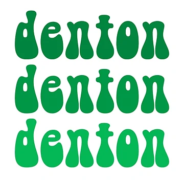 Artwork thumbnail, Denton Sticker by shellsoakes