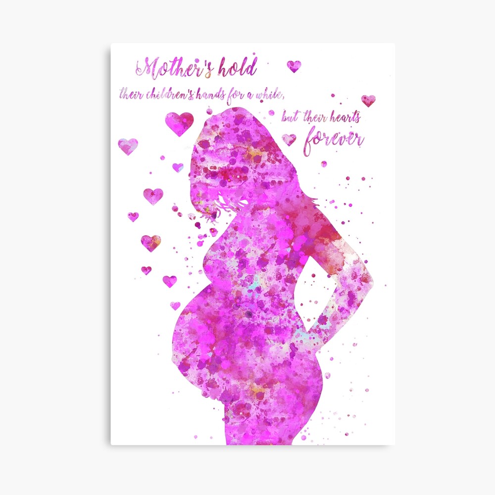 Poster Grossesse Femme Enceinte Grossesse Aquarelle Aquarelle Femme Enceinte Citation De La Maternite Par Rosaliartbook Redbubble