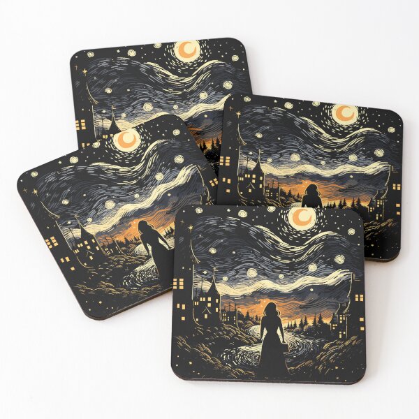 Item preview, A Girl Alone at Night designed and sold by StudioRedKoala.