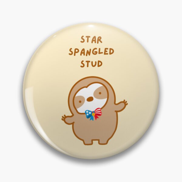 Artikelvorschau, Star Spangled Stud Faultier vom 4. Juli entworfen und verkauft von theslothinme.