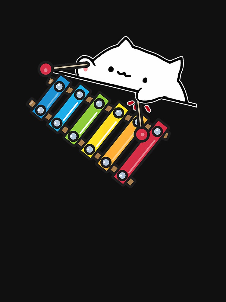  bongo cat meme tshirt with a cute bongo cat : Clothing