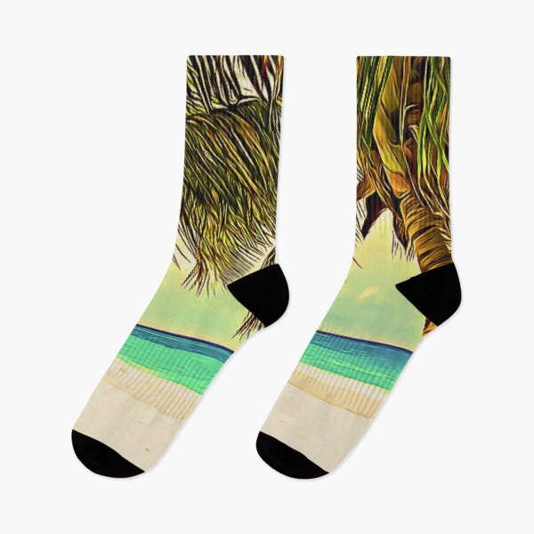 Item preview, Vista de palmeras en la playa designed and sold by Cedex.