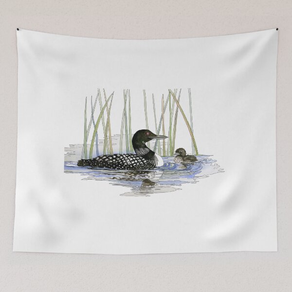 Item preview, Watercolor and Ink Loons designed and sold by kamkam19.