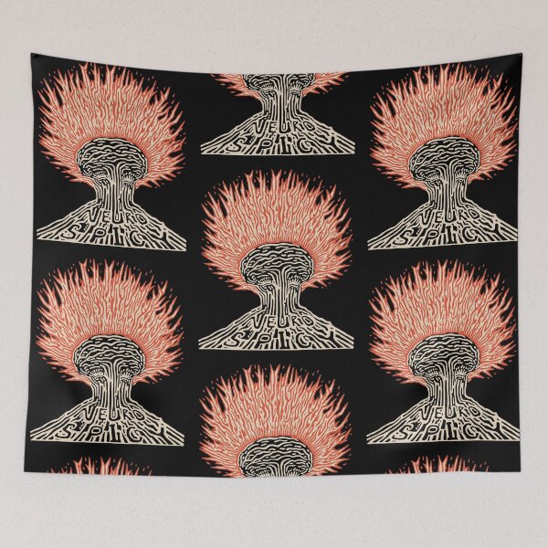 Item preview, Neurospicy Brain On Fire Linocut designed and sold by SubtleSplit.