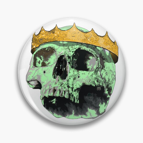 Item preview, Queen - Green skull (side view) with crown designed and sold by m-yoga-store.