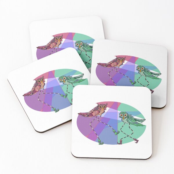 Item preview, dancing party owls - original by trenchcoat-frog  designed and sold by Trenchcoat-Frog.