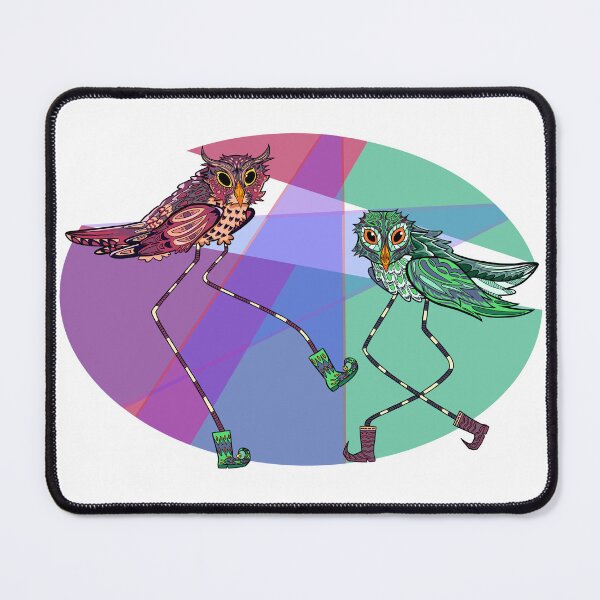 Item preview, dancing party owls - original by trenchcoat-frog designed and sold by Trenchcoat-Frog.