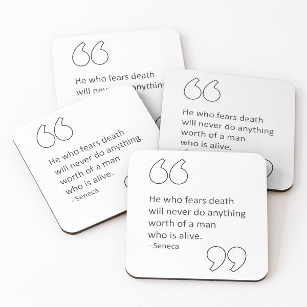 Item preview, Quotes Daily Stoic Who Fears Saneca designed and sold by artbibun.