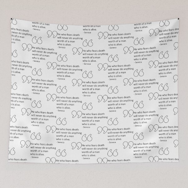 Item preview, Quotes Daily Stoic Who Fears Saneca designed and sold by artbibun.