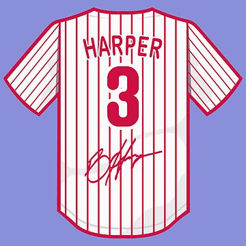 Philadelphia Phillies #3 Bryce Harper Red Swoosh -Stitched Jersey - Youth  XL