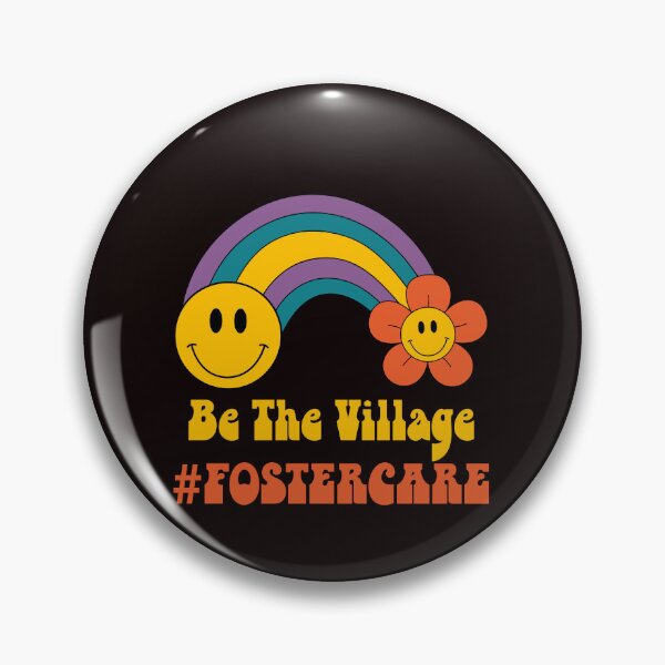 Item preview, Be The Village Foster Care Foster Family Retro Rainbow designed and sold by MagicSD Designs.