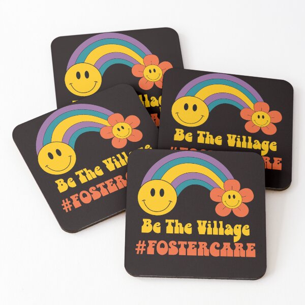 Item preview, Be The Village Foster Care Foster Family Retro Rainbow designed and sold by MagicSD Designs.
