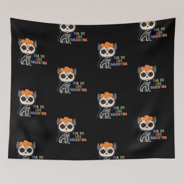Item preview, Cat Sugar Skull Skelleton Day Of The Dead designed and sold by ColorDesings.