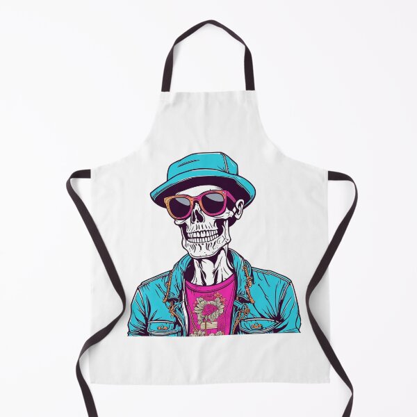 Item preview, portrait of a hipster skeleton, wearing sunglasses designed and sold by DeluxBee.