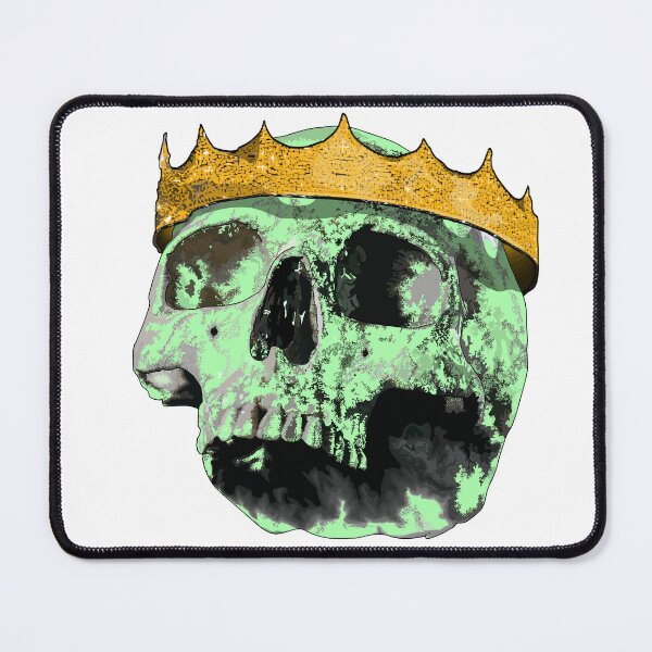 Item preview, Queen - Green skull (side view) with crown designed and sold by Whimsy Trail Co.