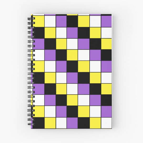 Item preview, Non-binary flag checkered designed and sold by bookwoof.