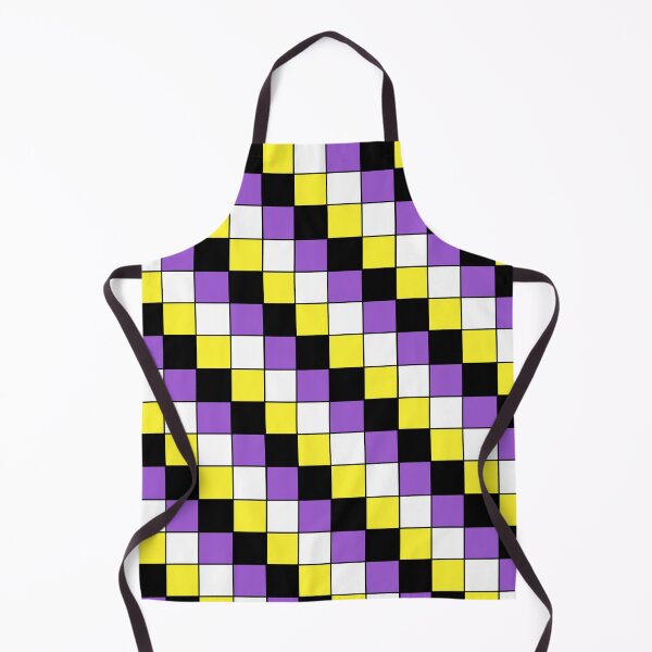 Aperçu de l'œuvre Non-binary flag checkered créée et vendue par bookwoof.