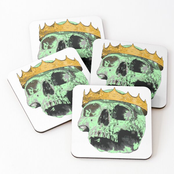 Item preview, Queen - Green skull (side view) with crown designed and sold by m-yoga-store.