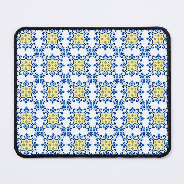 Item preview, Watercolor illustration of portuguese ceramic tiles pattern designed and sold by homydesign.