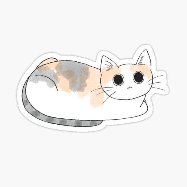 Item preview, cute calico cat minimalist designed and sold by tapirvi.