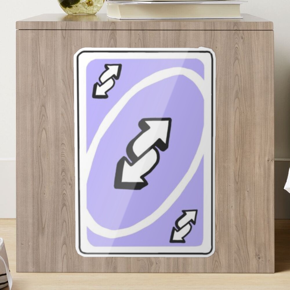 Uno Reverse Card Sticker for Sale by Sabrina LeBlanc