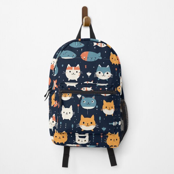 Aperçu de l'œuvre Joli motif de chat et de poisson créée et vendue par Sir Meow Meow.