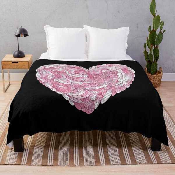 Item preview, Heart - Cute Floral Pink Heart Love Women Girls Wife Mom designed and sold by farhanhafeez.