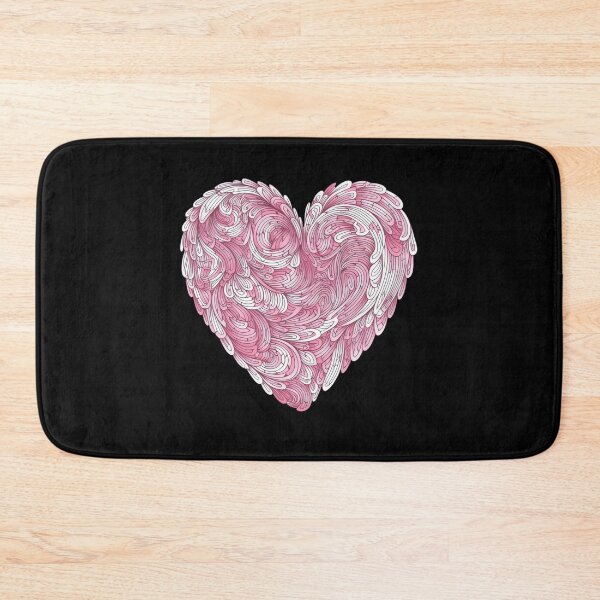 Item preview, Heart - Cute Floral Pink Heart Love Women Girls Wife Mom designed and sold by farhanhafeez.