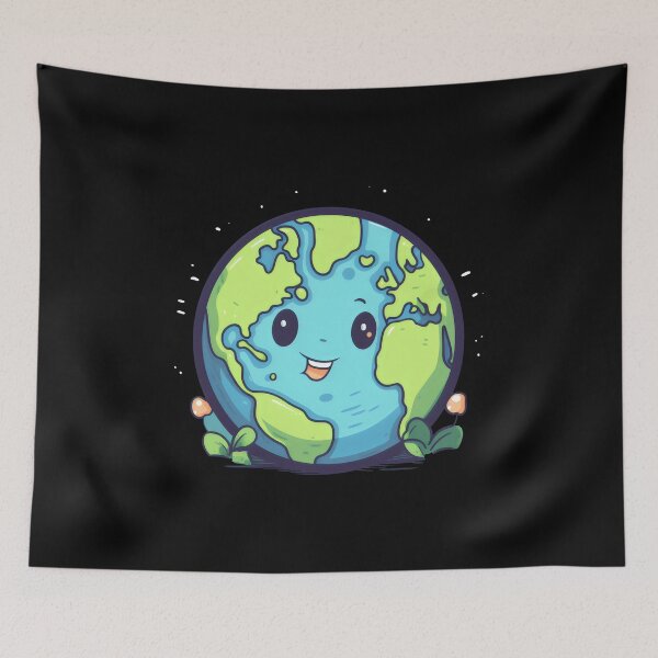 Item preview, Earth Day Happy Cute Space Science Planet Environment Clouds designed and sold by farhanhafeez.