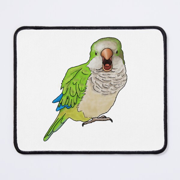 Item preview, Screaming Green Quaker Parrot designed and sold by neesheew.