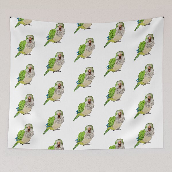 Item preview, Screaming Green Quaker Parrot designed and sold by neesheew.