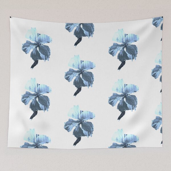 Item preview, blue hibiscus flower designed and sold by misslizzyspin.