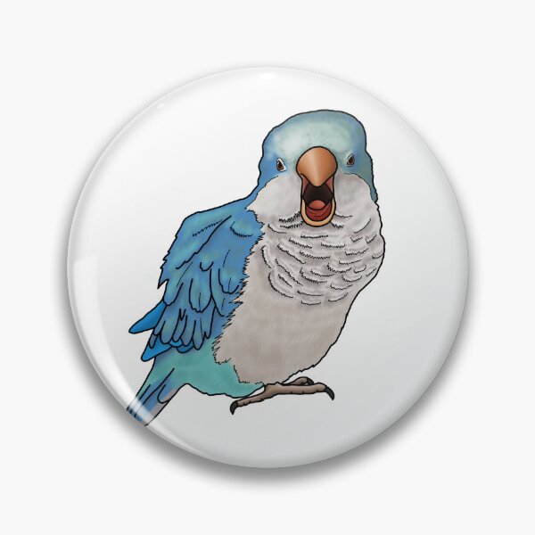 Item preview, Screaming Blue Quaker Parrot designed and sold by neesheew.