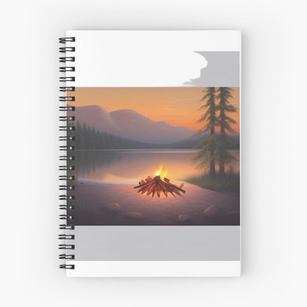 Item preview, a campfire at twilight 	 designed and sold by devnatparikha.