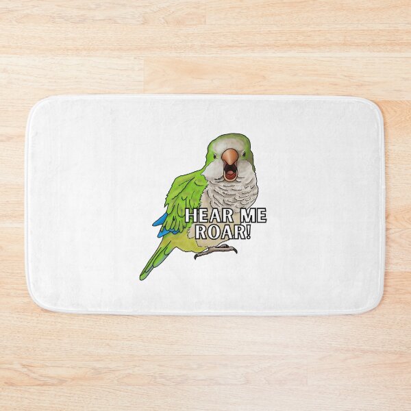 Item preview, Hear Me Roar Green Quaker Parrot designed and sold by neesheew.