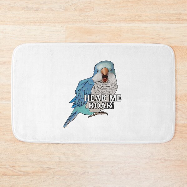 Item preview, Hear Me Roar Blue Quaker Parrot designed and sold by neesheew.