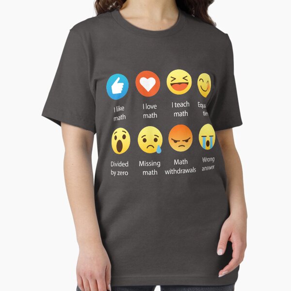 Artikel-Vorschau von Ich liebe Mathe Emoji Emoticon Lustige Mathematik Grafik T-Shirts Sarkastisch, designt und verkauft von DesIndie.