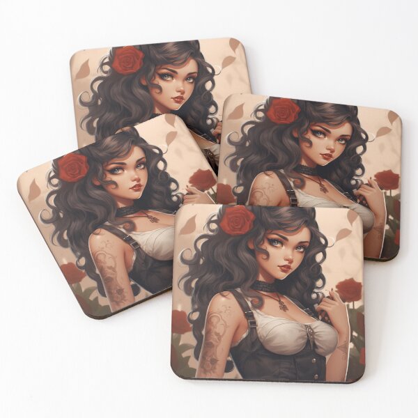 Item preview, A Vintage Pin Up Anime Girl designed and sold by GoodOldVintage.
