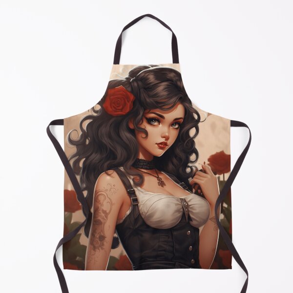 Item preview, A Vintage Pin Up Anime Girl designed and sold by GoodOldVintage.