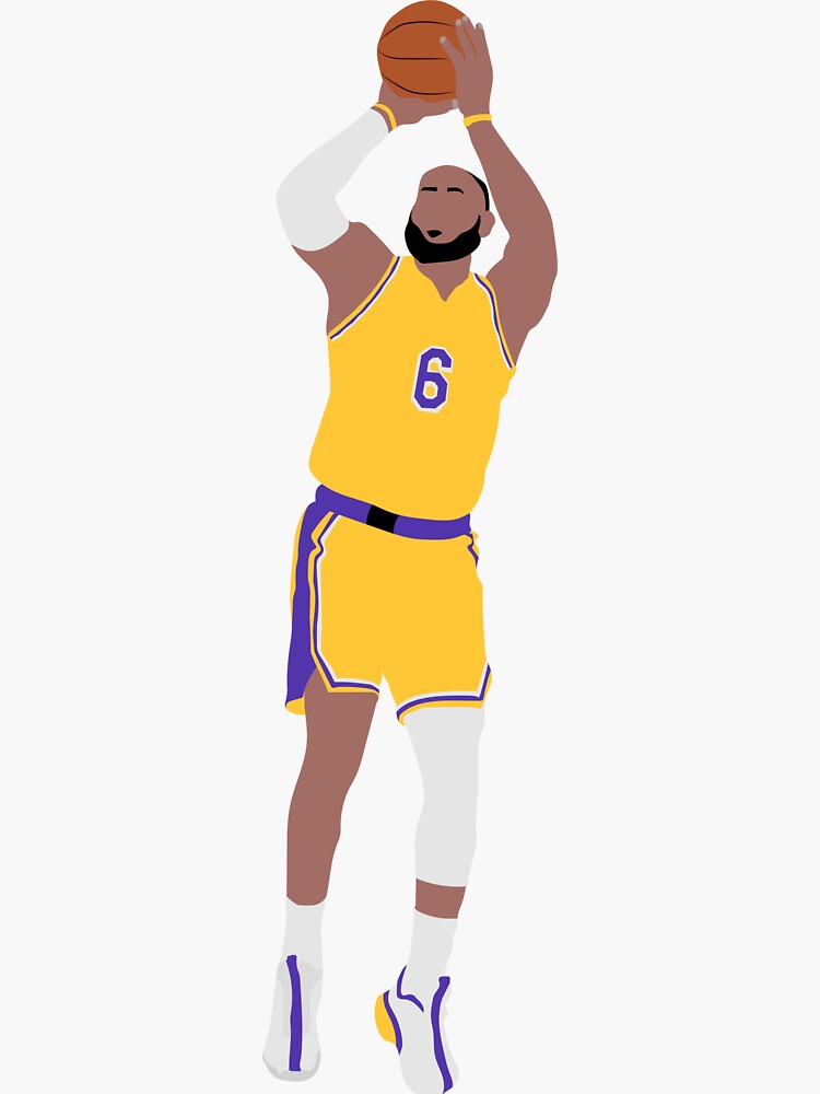 King Lebron James 23 Sticker by patrickstar1337