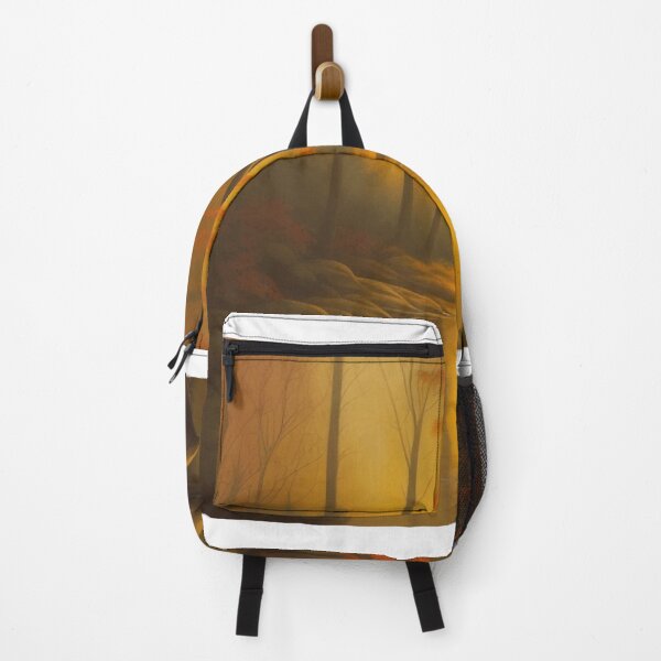 Item preview, a campfire flickering by a tranquil woodland stream designed and sold by devnatparikha.