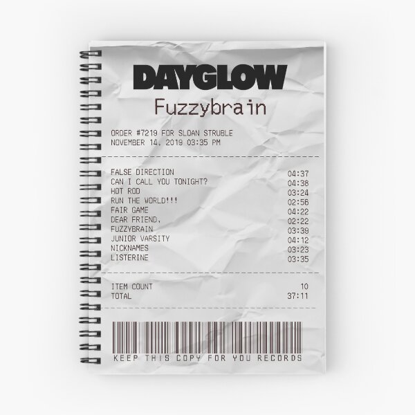 Item preview, Dayglow Fuzzybrain Album Receipt designed and sold by baileyxlincoln.