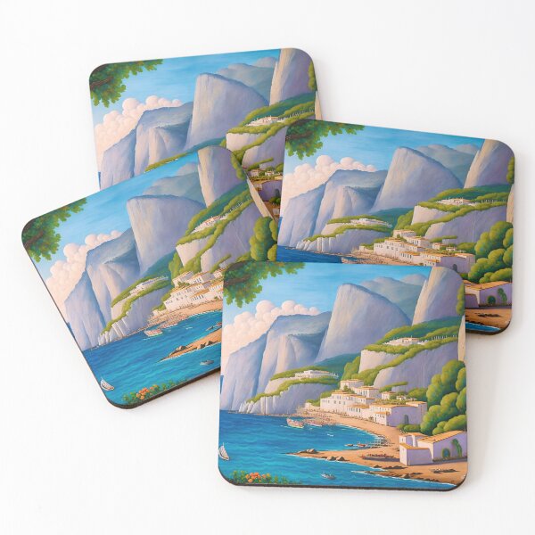 Item preview, Captivating Capri Painting: A Window into Mediterranean Beauty designed and sold by Tamas Das.