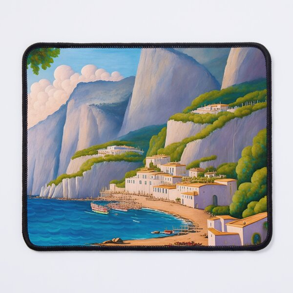 Item preview, Captivating Capri Painting: A Window into Mediterranean Beauty designed and sold by Tamas Das.