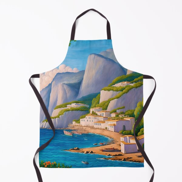 Item preview, Captivating Capri Painting: A Window into Mediterranean Beauty designed and sold by Tamas Das.